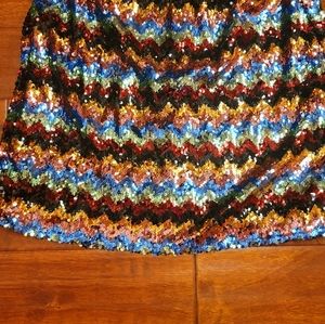 Southern Fried Chics Sequin Skirt XXL